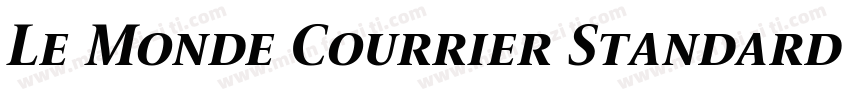Le Monde Courrier Standard - Bold字体转换
